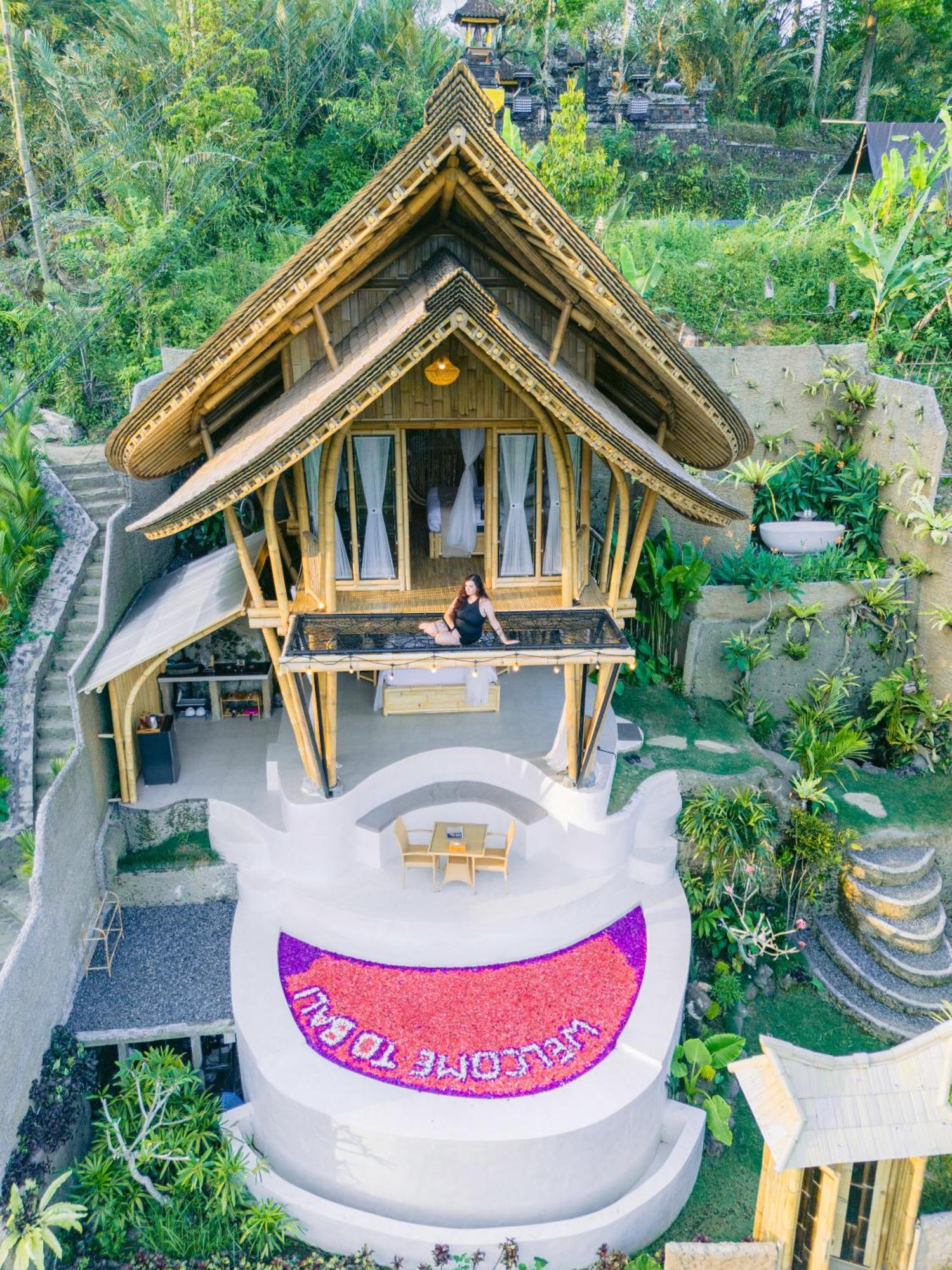 Danaswari Bali Bamboo House Villa Selat Eksteriør bilde